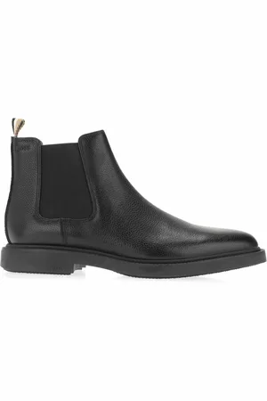 HUGO BOSS Mens Larry Chelsea Boots in Leather - Size UK 6