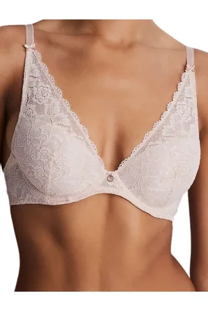 Aubade Womens Rosessence Care High Apex Plunge Bra - Polyamide - Size 32C