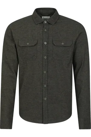 Mountain Warehouse Mens Trace Flannel Long-Sleeved Shirt Cotton - Size 2XL