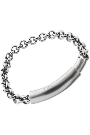 Police Mens : "CLEAR" Bracelet - Leather - One Size