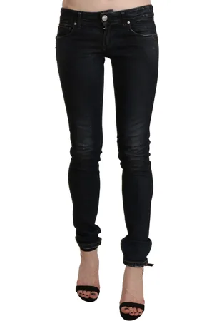 ACHT WoMens Washed Low Waist Skinny Denim Jeans Cotton - Size 26 (Waist)