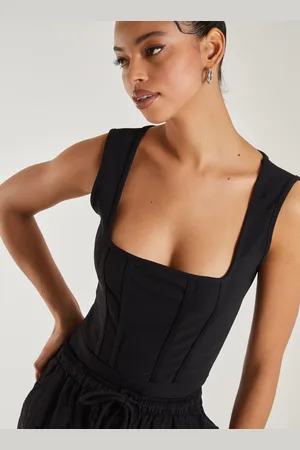 Pink Vanilla Womens Bandage Corset Bodysuit - - Size 6 UK