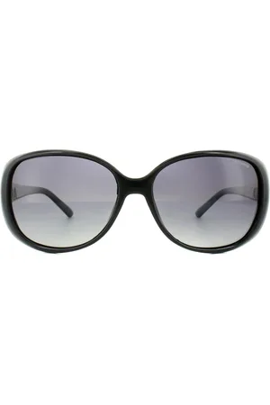Polaroid Butterfly Womens Grey Gradient Polarized Sunglasses - One Size
