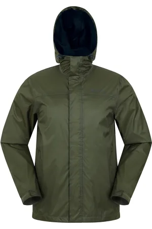 Mountain Warehouse Mens Torrent Waterproof Jacket ( Green) - Size X-Small
