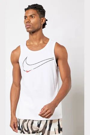 Nike Dri-FIT Mens Graphic Training Tank Vest in Cotton - Size Small