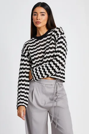 Quiz Womens Contrast Knit Jumper - Size Small