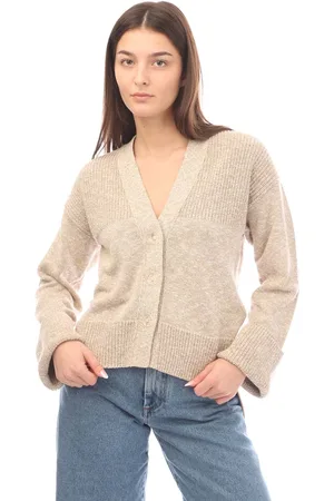 OFF-WHITE Womens Off White Diagonal Languid Cardigan in - Size 6 UK