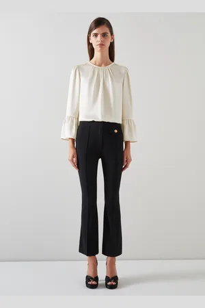 LK Bennett Womens Agnes Woven Tops, Satin - Size 12 UK