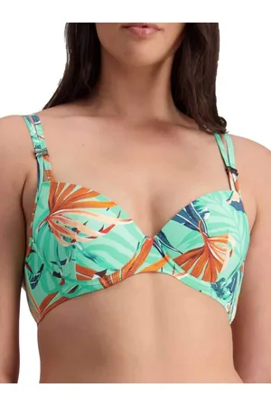 Moontide Womens Tropical Vibes Twin Straps Bikini Top - Polyamide - Size 38D