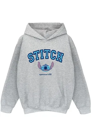 Disney Girls Lilo & Stitch Collegial Hoodie (Sports Grey) - - Size 3-4Y
