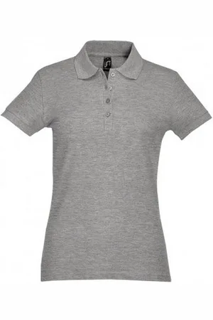 Sols Womens/Ladies Passion Pique Short Sleeve Polo Shirt ( Marl) Cotton - Size Medium