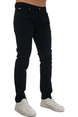 Emporio Armani Mens J06 Slim Fit Jeans in Black - - Size 29W/34L