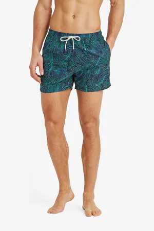 Tog 24 Kai Mens Shorts Dark Indigo Tropical Print - - Size 4XL