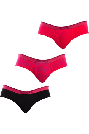 Diesel Womens Pack-3 Panties Briefs Cotton Stretch A04030-0HJAQ woman - - Size Small