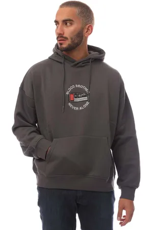 Blood Brother Mens Brothers Badged Basket Hoodie in - Size Medium