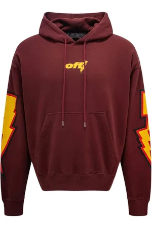 OFF-WHITE Mens Thunder Stable Skate Fit Hoodie - Size Small