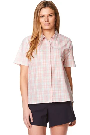 Craghoppers Womens Ladies Natalie Short Sleeve Summer Button Shirt - Cotton - Size 8 UK