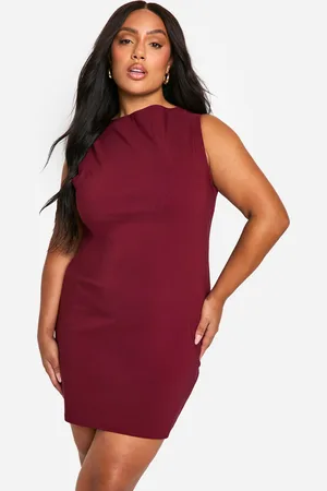 Boohoo Womens Plus Bengaline A Line Mini Dress - - Size 28 UK