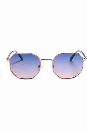Skechers Womens polarized metal sunglasses with hexagonal shape SE6288S - - One Size