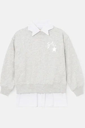 Angel & Rocket Girls Emilie Star Collar Sweat - Size 11-12Y