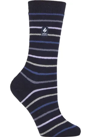 Heat Holders Womens - Ladies Ultra Lite Thermal Brushed Inner Yarn Design Socks - (Riga) - Size UK 4-8