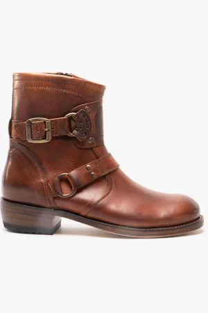 Sendra 7567 Mens Leather Biker Boots - Size UK 7.5