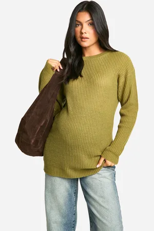 Boohoo Womens Maternity Crew Neck Jumper - - Size X-Large
