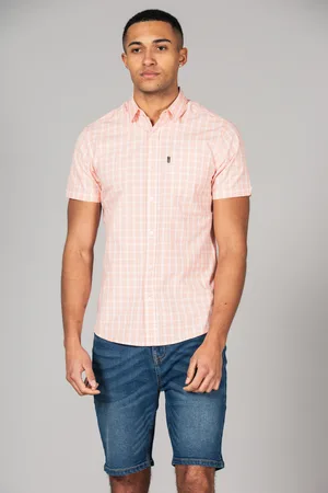 Tokyo Laundry Mens Cotton Short Sleeve Button-Up Shirt With Chest Pocket - Size Small