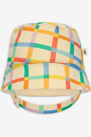 THE BONNIE MOB Baby Girls Miso Rainbow Sun Hat in - Size 3-4Y