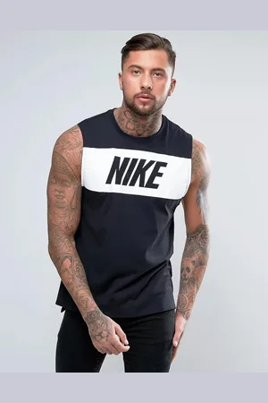 Nike Mens Retro Logo Vest In Cotton - Size Small