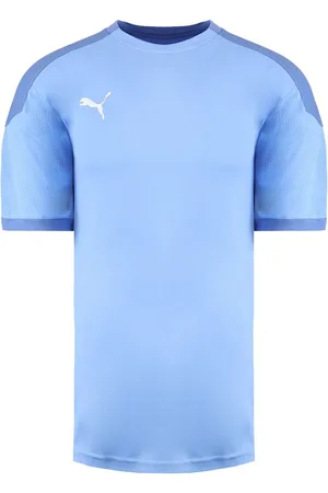 PUMA Mens DryCell TeamFinal 21 Sleeve Men LightBlue Training Jersey T-Shirt 656481 18 - - Size Small