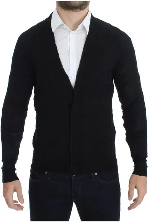 Costume National Mens Fine Wool Button Cardigan Merino - Size Medium
