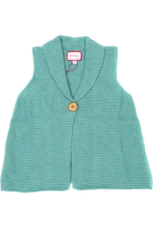 Neck & Neck Neck & Knitted vest with lapel collar 17I11901 baby - - Size 2-3Y