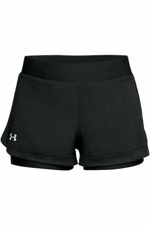 Under Armour Stretch Speedpocket 2in1 Womens Running Shorts 1319510 001 - Size X-Small