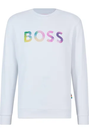 HUGO BOSS Womens W_Equal Sweatshirt in Cotton - Size 8 UK