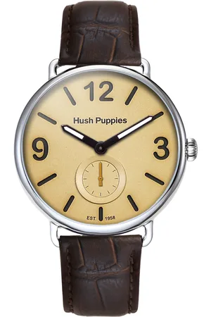Hush Puppies : 1958 Mens Ivory Watch - Leather - One Size