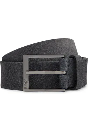 HUGO BOSS Mens Elloy-g-sd_sz35 Leather Belt Dark - Size 36 (Waist)