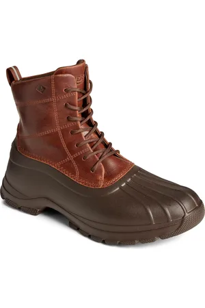 Sperry Unisex Duck Float Leather Wellington Boots - Size UK 9.5