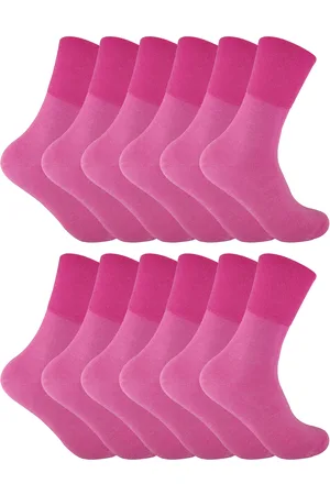 Sock Snob Womens 12 Pack Ladies Non Elastic Thermal Diabetic Socks