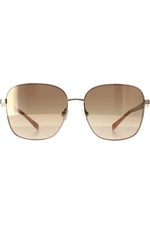 Karen Millen Square Womens Shiny Dark Brown Gradient KM7020 Metal - One Size