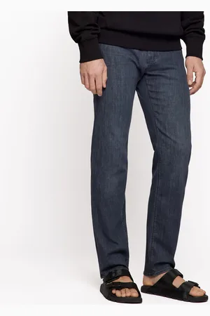 HUGO BOSS Mens Maine3 Slim-Fit Jeans in Cotton - Size 34W/30L