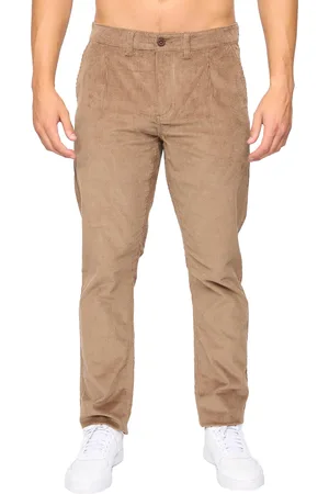 Crosshatch Mens Cordout Loose Trousers (Biscuit) - - Size 34 Short