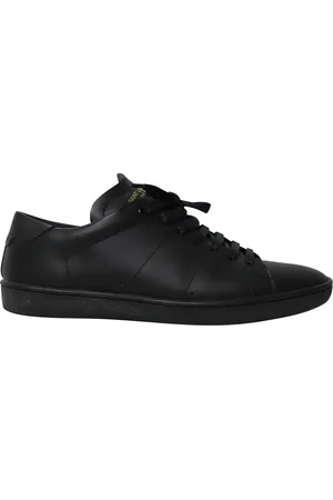 Saint Laurent Pre-owned Womens Court Sneakers in Triple Leather Leather (archived) - Size UK 6
