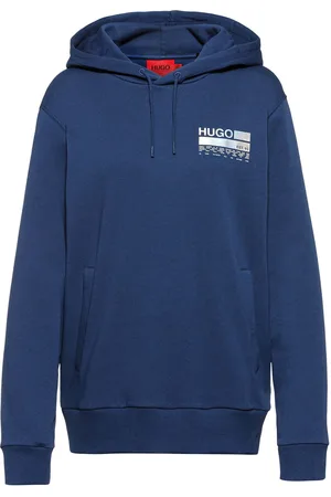 HUGO BOSS Womens Dasweater Hooded Sweatshirt in Cotton - Size 6 UK
