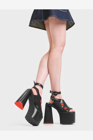 Lamoda Womens Platform Sandals Perfect Girl Open Toe High Heels with Straps - - Size UK 3