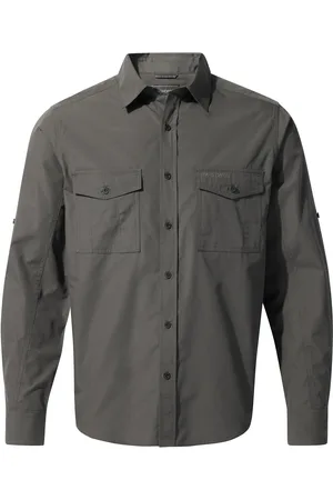 Craghoppers Mens Expert Kiwi Long-Sleeved Shirt (Carbon ) - Size 3XL