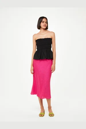 Whistles Womens Flower Charm Bias Cut Skirt - - Size 8 UK