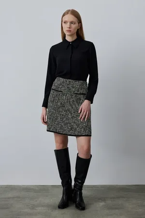 Gusto Womens Tweed Mini Skirt - - Size X-Large