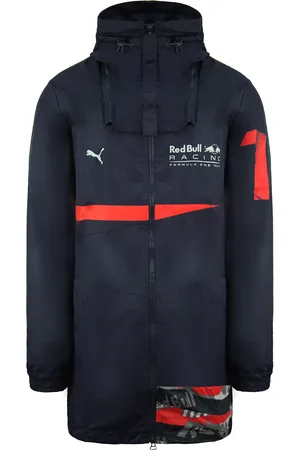 PUMA Red Bull Racing RCT Long Sleeve Zip Up Blue Mens Jacket 577760 01 Nylon - Size Medium