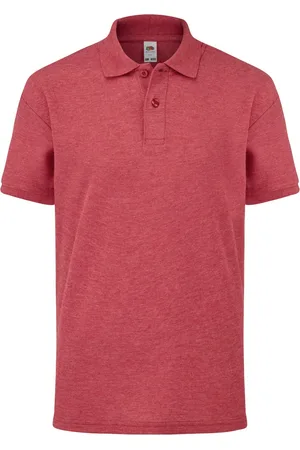 Fruit Of The Loom Kids Unisex Childrens/Kids Pique Short-Sleeved Polo Shirt (Heather ) - Size 12-13Y